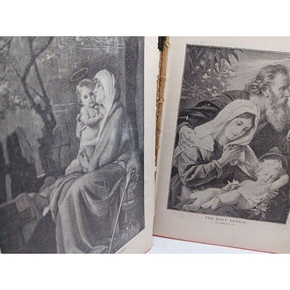 Antique Testament And Psalms Large Type Red Letter Edition Light Of The World - Picture 6 of 10